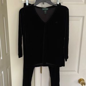 Ralph Lauren velour winter pajama set